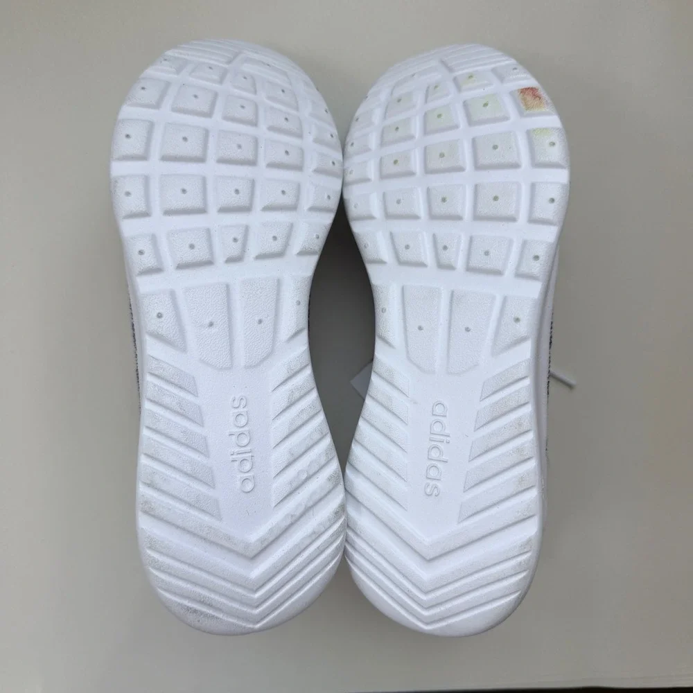 Adidas Cloudfoam Pure Womens 6 Grey White Running Shoes DB0695 Knit Sneakers